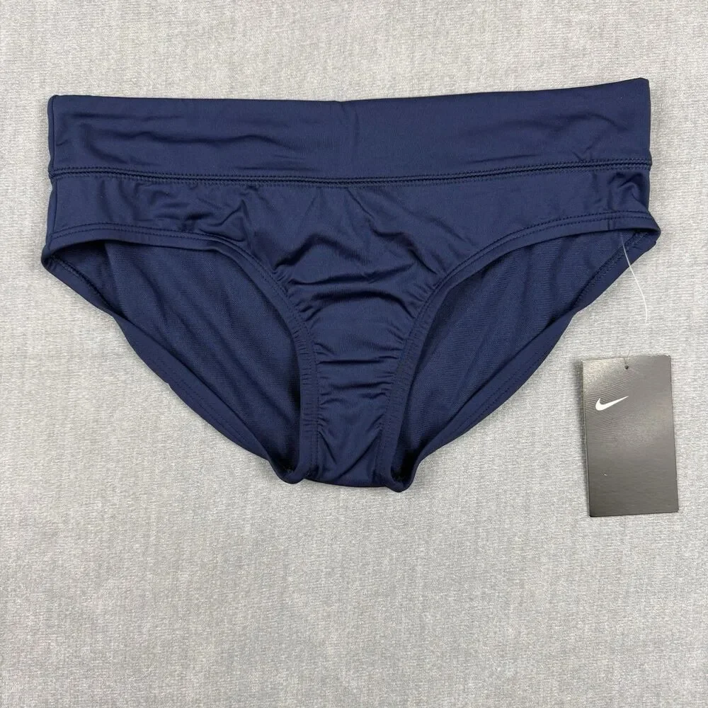 Nike Bikini Bottom Women S Navy Blue Swim NESS9275-440 Athletic New